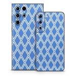 Blue Checks Samsung Galaxy S22 Series Skin