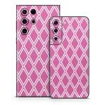 Pink Checks Samsung Galaxy S22 Series Skin