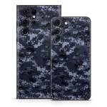 Digital Navy Camo Samsung Galaxy S22 Series Skin