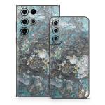 Gilded Glacier Marble Samsung Galaxy S22 Series Skin