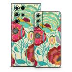 Golden Flowers Samsung Galaxy S22 Series Skin
