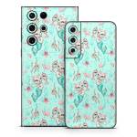 Merkittens with Pearls Aqua Samsung Galaxy S22 Series Skin