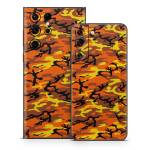 Orange Camo Samsung Galaxy S22 Series Skin