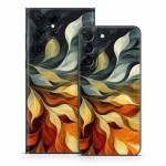Orange and Charcoal Samsung Galaxy S22 Series Skin