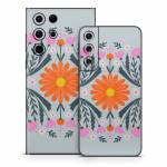 Pink and Orange Flowers Samsung Galaxy S22 Series Skin