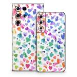 Valentines Love Hearts Samsung Galaxy S22 Series Skin