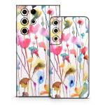 Watercolor Wild Flowers Samsung Galaxy S22 Series Skin