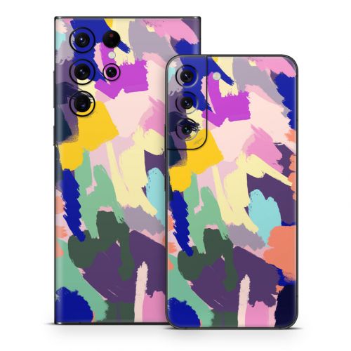 Abstract Scratches Samsung Galaxy S22 Series Skin