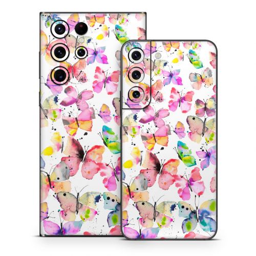 Artistic Butterflies Samsung Galaxy S22 Series Skin