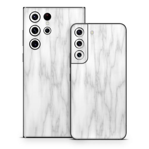 Bianco Marble Samsung Galaxy S22 Series Skin