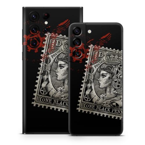 Black Penny Samsung Galaxy S22 Series Skin