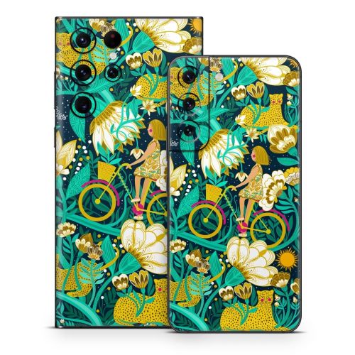 Cheetah Garden Samsung Galaxy S22 Series Skin