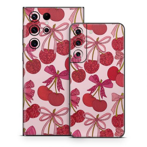Cherry with Bows Samsung Galaxy S22 Series Skin