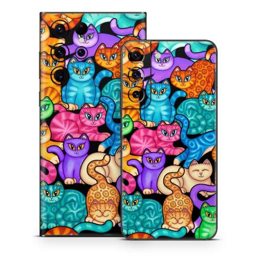 Colorful Kittens Samsung Galaxy S22 Series Skin