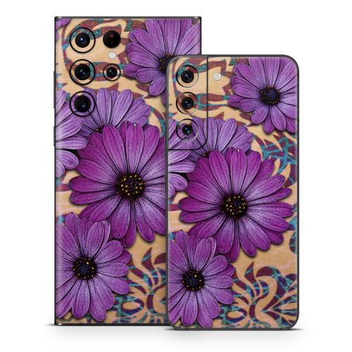 Daisy Damask Samsung Galaxy S22 Series Skin