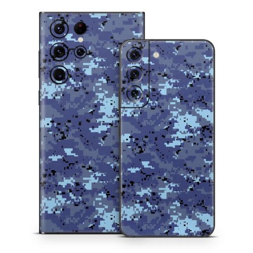 Digital Sky Camo Samsung Galaxy S22 Series Skin