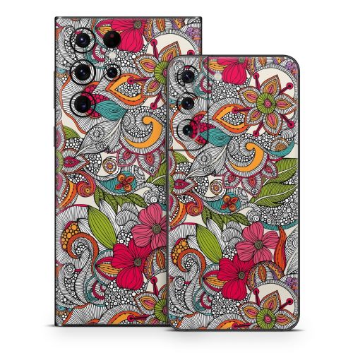 Doodles Color Samsung Galaxy S22 Series Skin