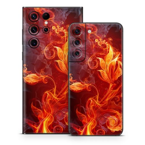 Flower Of Fire Samsung Galaxy S22 Series Skin
