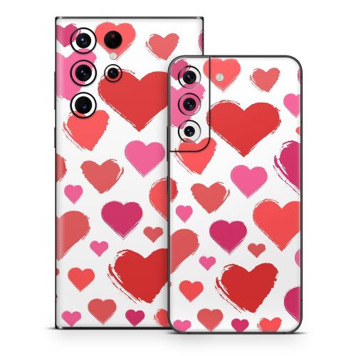 Hearts Samsung Galaxy S22 Series Skin
