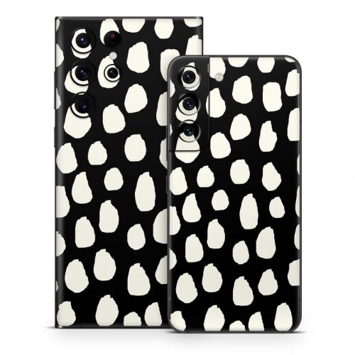 Inky Spots Black Samsung Galaxy S22 Series Skin