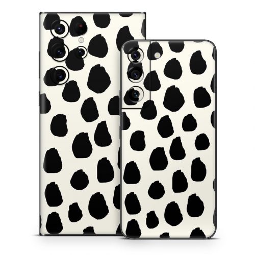 Inky Spots Cream Samsung Galaxy S22 Series Skin