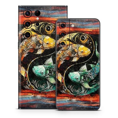 Koi Fish Yin Yang Samsung Galaxy S22 Series Skin