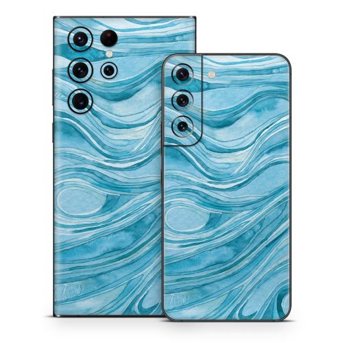 Ocean Blue Samsung Galaxy S22 Series Skin