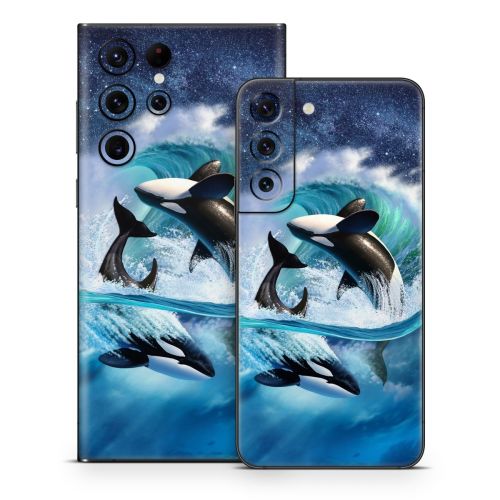 Orca Wave Samsung Galaxy S22 Series Skin