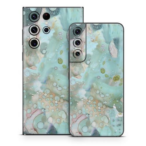 Organic In Blue Samsung Galaxy S22 Series Skin