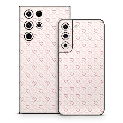 Patterned Hearts Samsung Galaxy S22 Series Skin