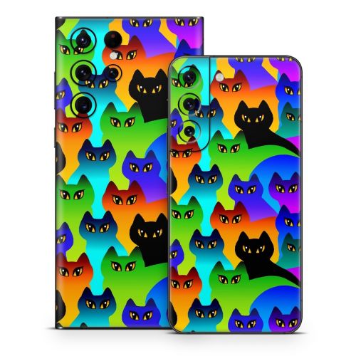 Rainbow Cats Samsung Galaxy S22 Series Skin