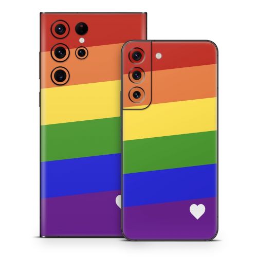 Rainbow Stripe Samsung Galaxy S22 Series Skin