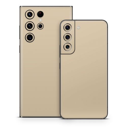Solid State Beige Samsung Galaxy S22 Series Skin