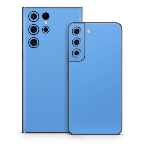 Solid State Blue Samsung Galaxy S22 Series Skin