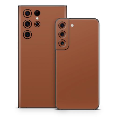 Solid State Cinnamon Samsung Galaxy S22 Series Skin