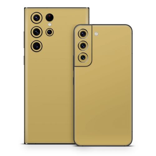 Solid State Mustard Samsung Galaxy S22 Series Skin