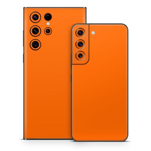 Solid State Pumpkin Samsung Galaxy S22 Series Skin