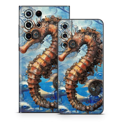 Steampunk Seahorse Samsung Galaxy S22 Series Skin