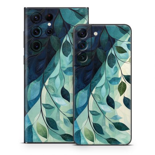 Teal and Indigo Samsung Galaxy S22 Series Skin