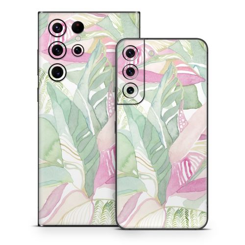 Tropical Leaves Samsung Galaxy S22 Series Skin