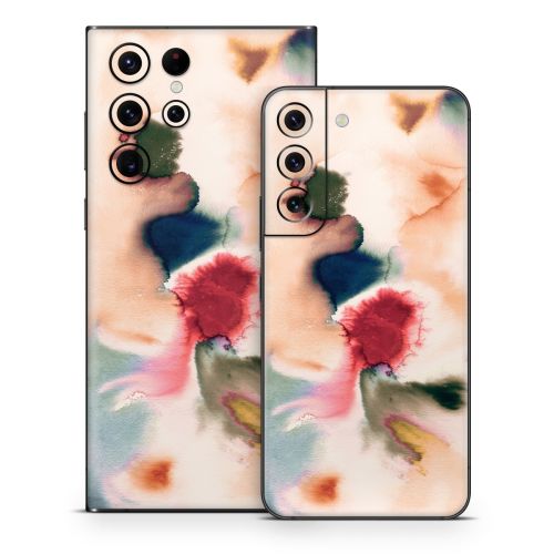 Abstract Watercolor Mineral Samsung Galaxy S22 Series Skin