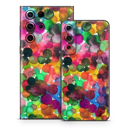 Watercolor Drops Samsung Galaxy S22 Series Skin