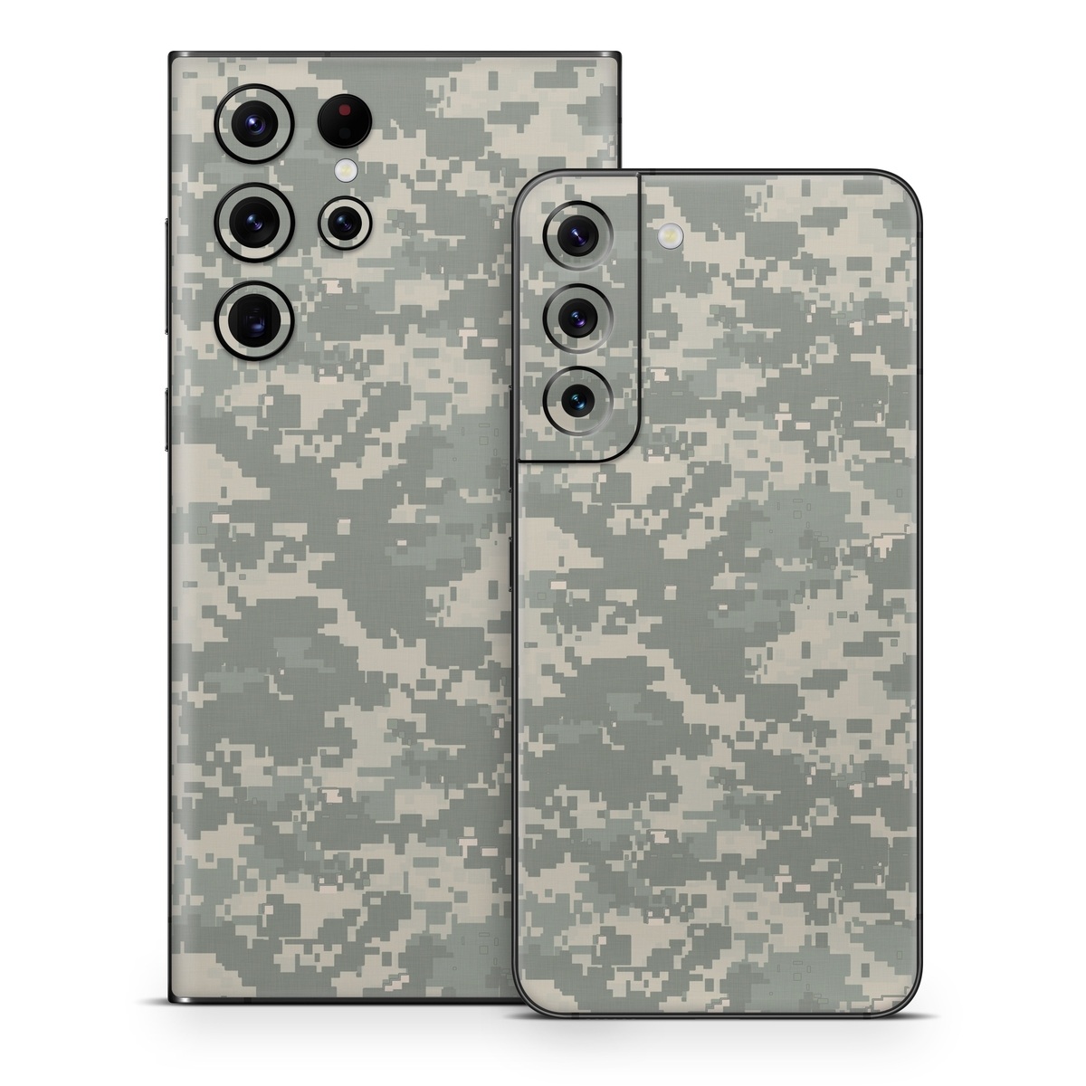Samsung Galaxy S22 Series Skin design of Military camouflage, Green, Pattern, Uniform, Camouflage, Design, Wallpaper, with gray, green colors
