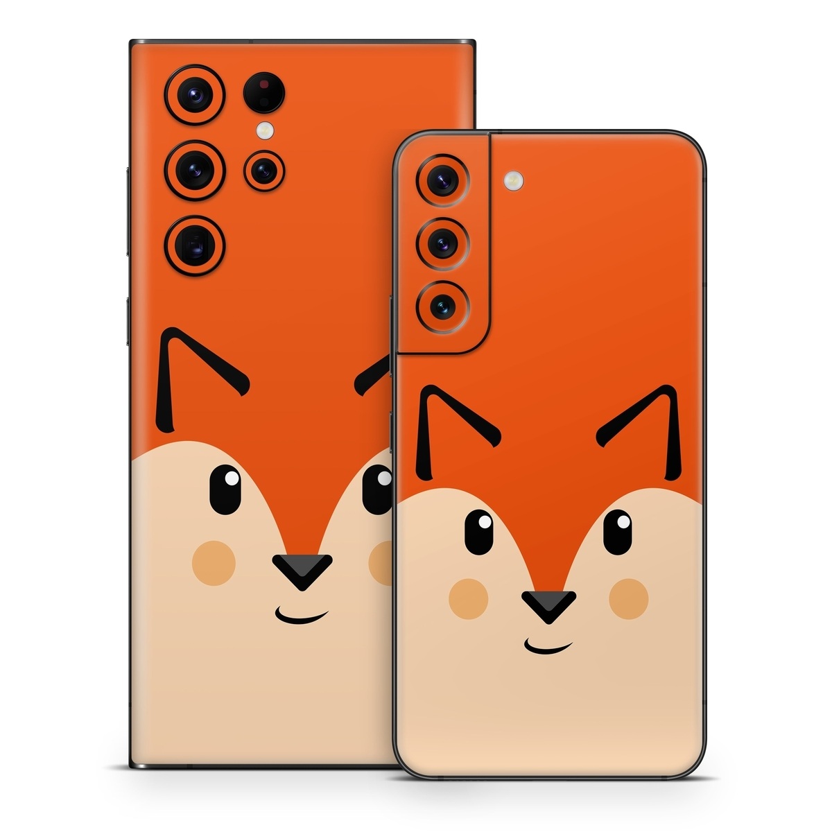 Samsung Galaxy S22 Series Skin design of Cartoon, Animated cartoon, Nose, Snout, Illustration, Whiskers, Clip art, Hamster, Animation, Art, with black, red, yellow, orange colors