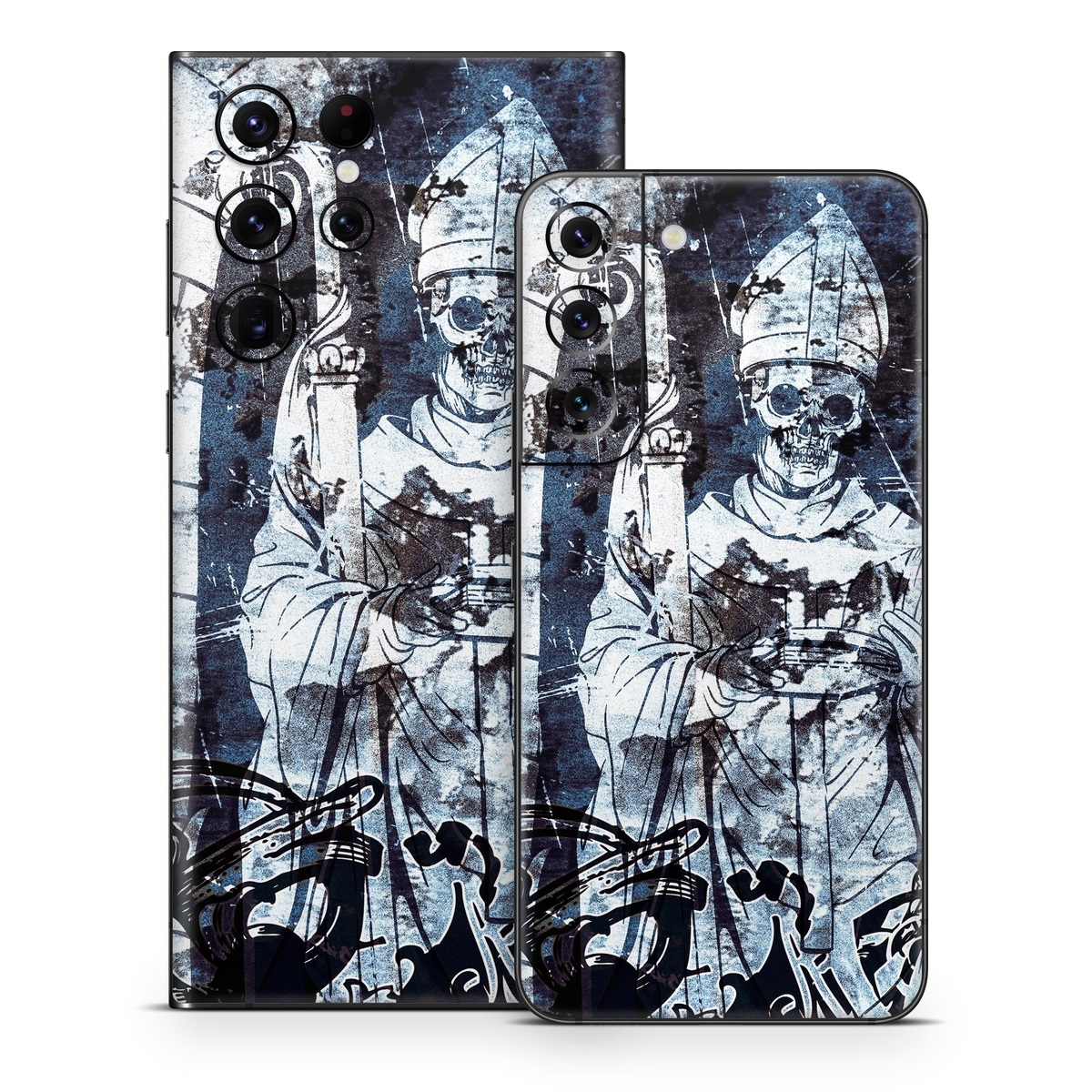 Samsung Galaxy S22 Series Skin design of Illustration, Art, Monochrome, Visual arts, Drawing, Black-and-white, Graphic design, Fictional character, Fiction, Sketch, with white, black, blue, gray colors