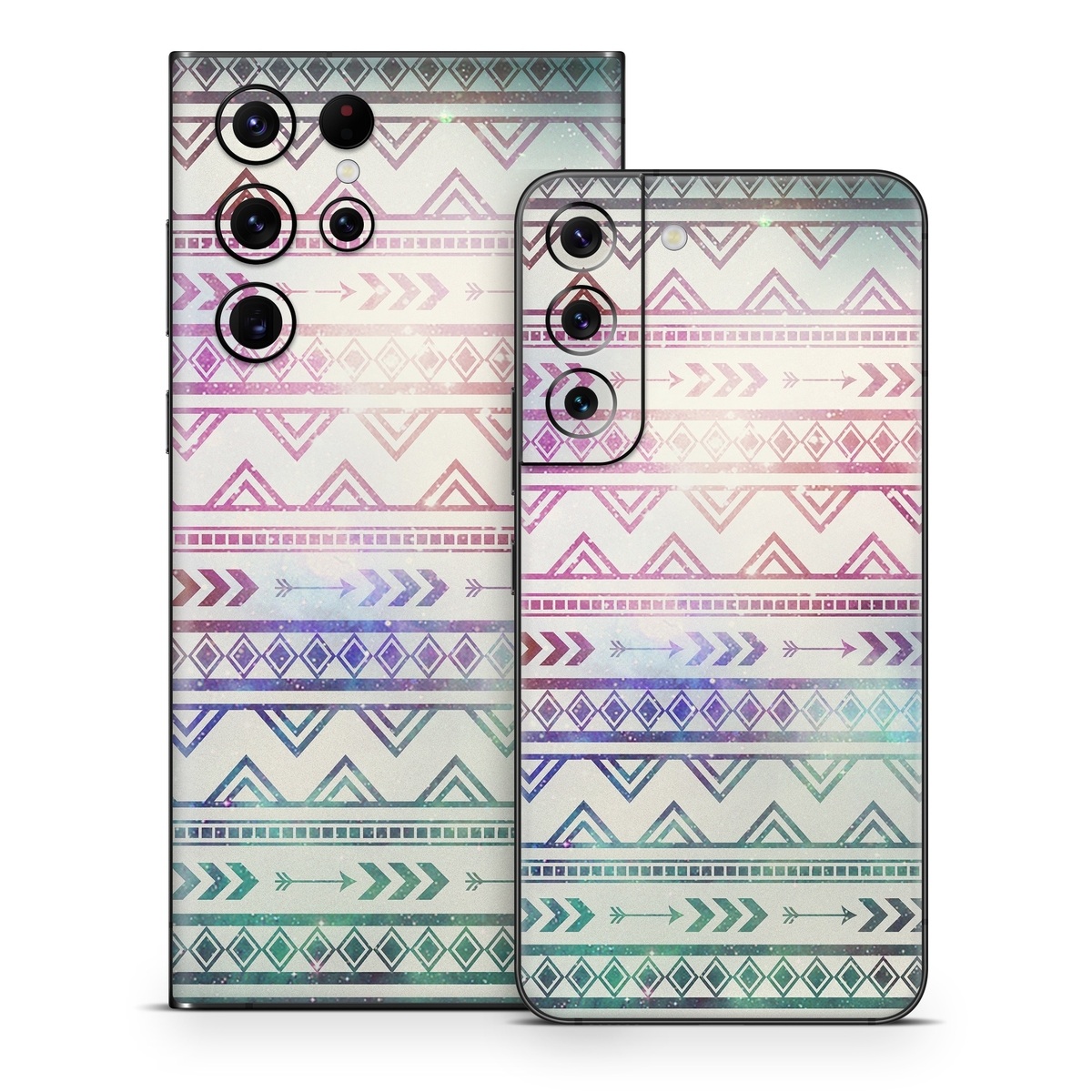 Samsung Galaxy S22 Series Skin design of Pattern, Line, Teal, Design, Textile, with gray, pink, yellow, blue, black, purple colors