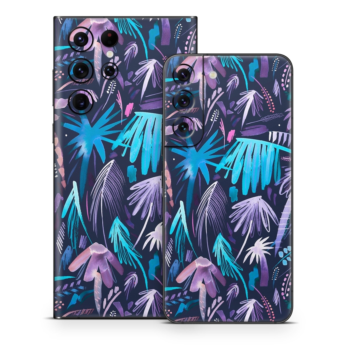 Samsung Galaxy S22 Series Skin design of Purple, Blue, Graffiti, Pattern, Psychedelic art, Art, Violet, Lilac, Design, Electric blue, with blue, purple, black, white, pink colors