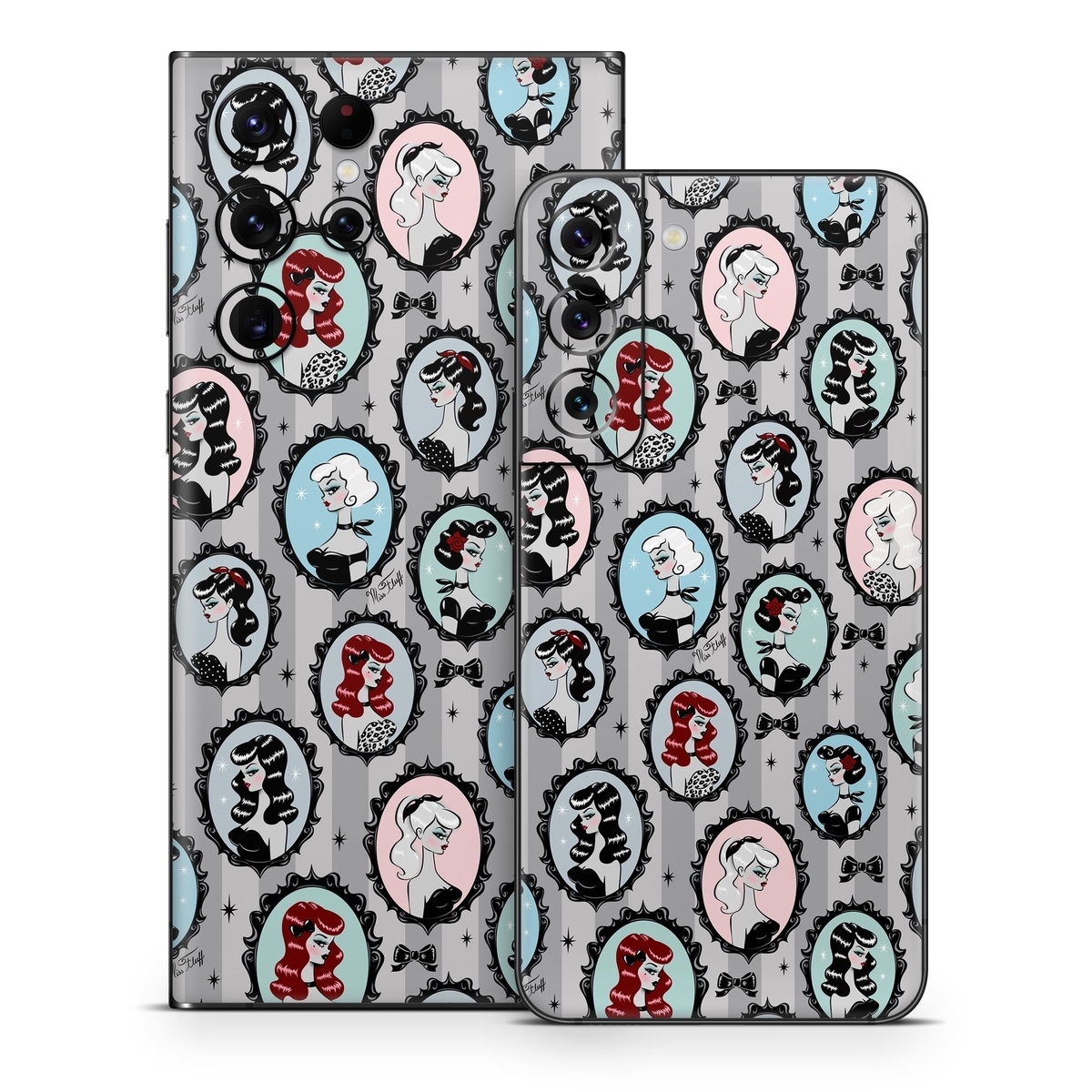 Samsung Galaxy S22 Series Skin design of Pattern, Design, Textile, Visual arts, Circle, Art, with black, blue, gray, yellow, red, pink colors