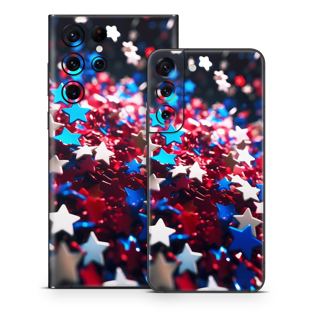 Samsung Galaxy S22 Series Skin design of Colorfulness, Petal, Plant, Magenta, Font, Electric blue, Event, Close-up, Macro photography, Flowering plant, with red, blue, white, black colors