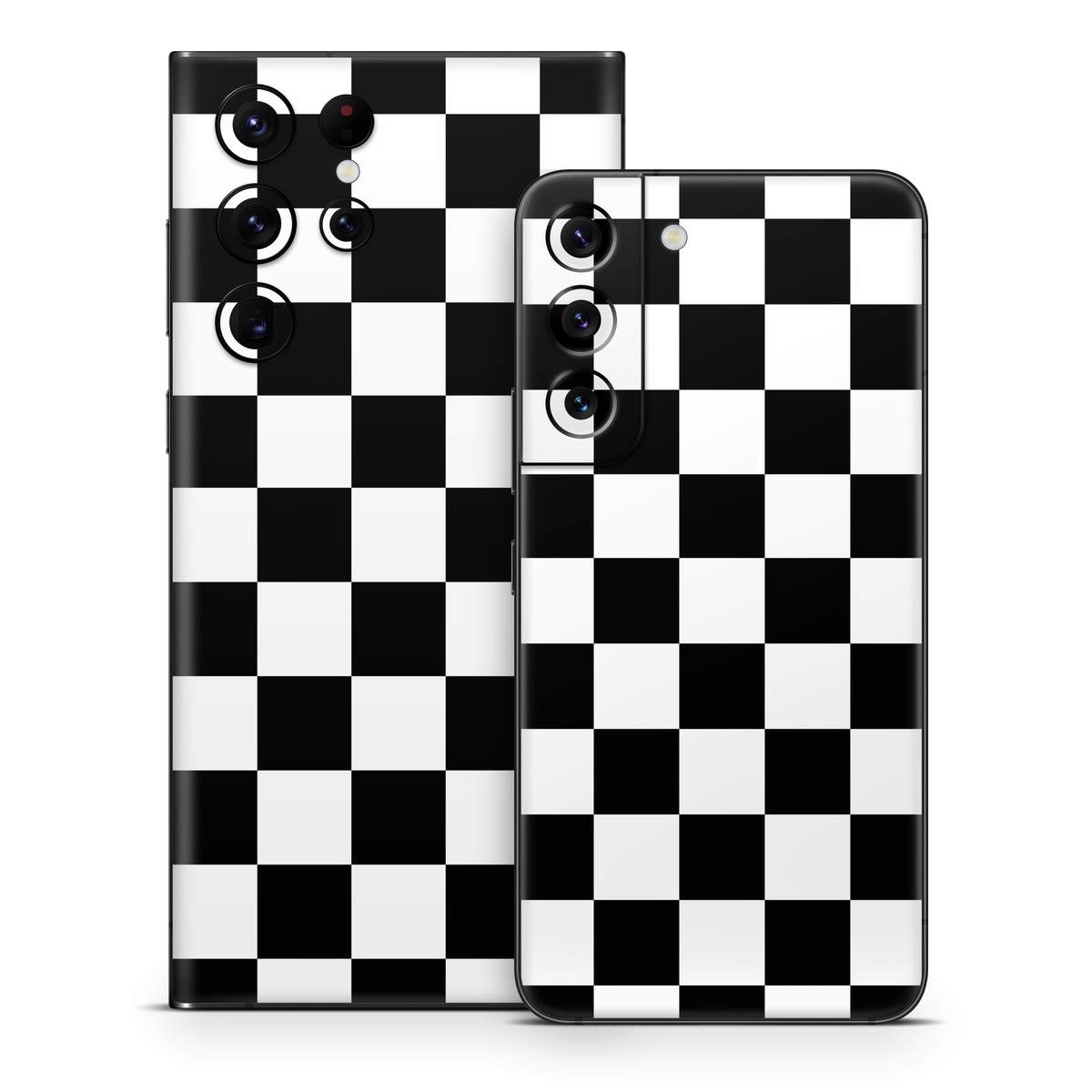 Samsung Galaxy S22 Series Skin design of Black, Photograph, Games, Pattern, Indoor games and sports, Black-and-white, Line, Design, Recreation, Square, with black, white colors